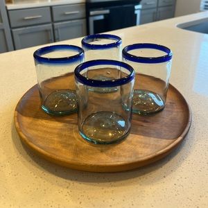 Set of 4 Glass Margarita Cups